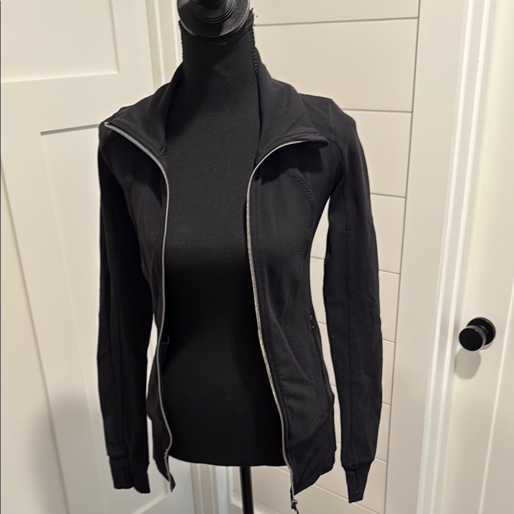 Women's Black Zip-Up Jacket